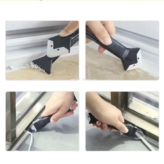 Dụng cụ làm sạch và Vuốt keo silicone đa năng 3 trong1 | Miết keo Silicon xây dựng, hà ron mạch gạch - Gia Thành