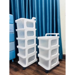 Kệ nhựa đựng đồ đa năng có bánh xe (Chịu Tải 20Kg)