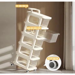 Kệ nhựa đựng đồ đa năng có bánh xe (Chịu Tải 20Kg)