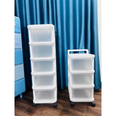 Kệ nhựa đựng đồ đa năng có bánh xe (Chịu Tải 20Kg)
