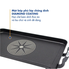 Bếp nướng điện không khói Korea King, Vỉ nướng chống dính đa năng bêp nướng, BBQ, thịt, rau củ [KGS-253,268]