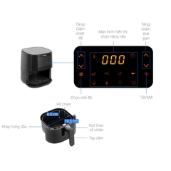 Nồi chiên không dầu Philips HD9252/90 - Hàng chính hãng