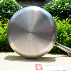 Chảo Inox Seka Siêu chống dính, 5 lớp đúc nguyên khối công nghệ Nhật, Dùng được bếp từ, 22cm, 24cm, 26cm - Gia Thành