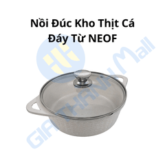 Nồi Đúc NEOF Size 22 Đáy Từ Kho Thịt Cá Đáy Từ