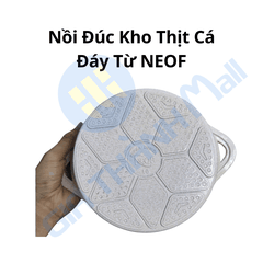 Nồi Đúc NEOF Size 22 Đáy Từ Kho Thịt Cá Đáy Từ