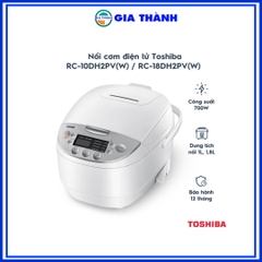 Nồi cơm điện tử Toshiba RC-10DH2PV(W) / RC-18DH2PV(W)