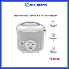 Nồi cơm điện nắp gài 1.0L Toshiba RC-10JFM(H)VN - Hàng Chính Hãng