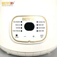 Nồi Nấu Cháo, Chưng Yến, Hầm Cách Thuỷ Bennix BN-10SLC dung tích 1 Lít Kèm Xửng Hấp