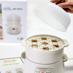 Nồi Nấu Cháo, Chưng Yến, Hầm Cách Thuỷ Bennix BN-10SLC dung tích 1 Lít Kèm Xửng Hấp
