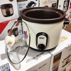 Nồi Nấu Chậm Bennix Thái Lan BN-68KC-G Dung tích 3Lit, Màu nâu (nắp kính), bảo hành 24 tháng
