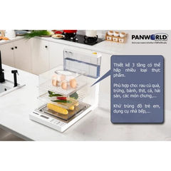 NỒI MÁY HẤP ĐIỆN GẤP GỌN PANWORLD PW- Bảo hảnh 12 Tháng