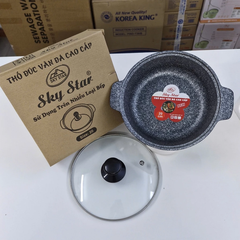 Thố đúc vân đá đáy từ CAO CẤP Sky Star size 20