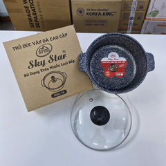Thố đúc vân đá đáy từ CAO CẤP Sky Star size 18