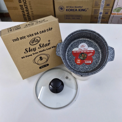 Thố đúc vân đá đáy từ CAO CẤP Sky Star size 16