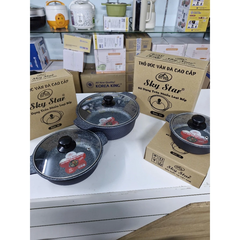 Thố đúc vân đá đáy từ CAO CẤP Sky Star size 16