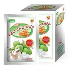 Bột rau câu dừa Hoàng Yến hộp 120g (12 gói x 10g)