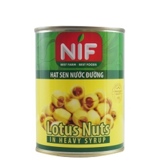 Hạt sen ngâm nước đường Nif lon 560g