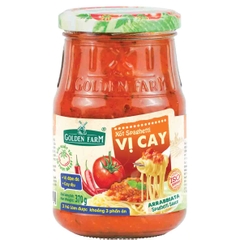 Xốt Spaghetti Golden Farm chai 370g - VỊ CAY