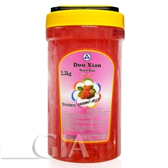 Thạch dừa Douxian hộp 2.5kg - DÂU