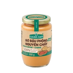 Bơ đậu phộng Mịn Nguyên Chất Golden Farm hủ 380g