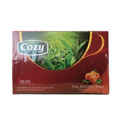 Trà túi lọc Cozy Hộp 100g (50 gói x 2g) - ĐÀO ĐÔI 50 GÓI
