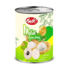 Nhãn ngâm nước đường Fresko lon 560g