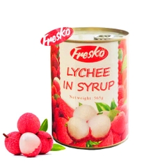 Vải ngâm Fresko lon 565g