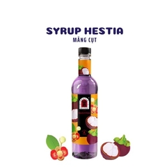 Siro/ syrup Hestia chai 750ml - MĂNG CỤT (MANGOSTEEN)