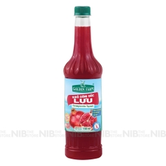 (KM) Siro Golden Farm Đậm Đặc 700ml - LỰU - giảm 4.500/chai đến ngày 15/08