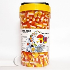 Thạch 3D Douxian hộp 2.5kg - TRÁI CÂY - HẠT LỚN