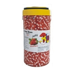 Thạch 3D Douxian hộp 2.5kg - DÂU - HẠT NHỎ