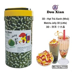 Thạch 3D Douxian hộp 2.5kg - TRÀ XANH - HẠT NHỎ