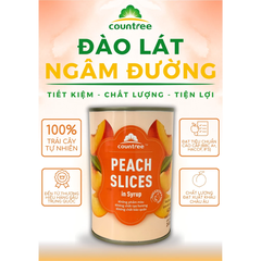 Đào ngâm Countree 425g - LÁT NHỎ