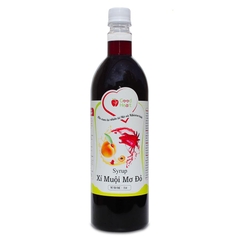 Syrup Good Heart chai 1,1L - XÍ MUỘI MƠ ĐỎ