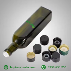 Nắp nhôm vặn 31.5mmx24mm (cho chai dầu oliu)