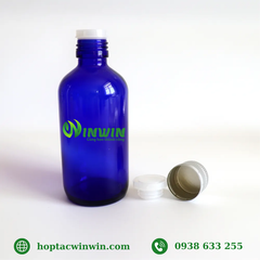 Nắp nhôm vặn 30mmx35mm màu bạc