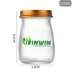 Hũ thủy tinh nắp PT 50ml 85ml 120ml