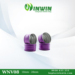 Nắp nhôm vặn 18mm - 28mm màu tím