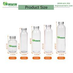 Chai thủy tinh 150ml - 500ml