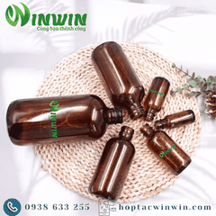 Chai thủy tinh Boston màu nâu 15ml - 1000ml
