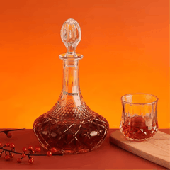 Chai thủy tinh cao cấp đựng rượu Brandy Vodka Whisky 750ml