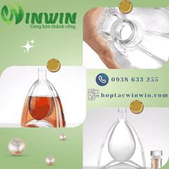 Chai thủy tinh cao cấp đựng rượu 750ml