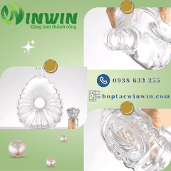 Chai thủy tinh cao cấp đựng rượu hình giọt nước 750ml