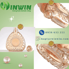 Chai thủy tinh cao cấp đựng rượu hình tam giác 750ml