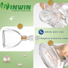 Chai thủy tinh cao cấp đựng rượu XO dáng bầu 750ml