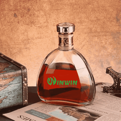 Chai thủy tinh cao cấp đựng rượu XO dáng bầu 750ml