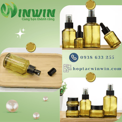 Chai thủy tinh dạng xịt màu oliu 15ml 30ml 60ml 100ml 125ml 200ml