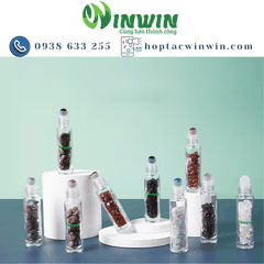 Chai thủy tinh đầu lăn đựng nước hoa, dầu gió 10ml