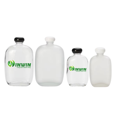 Chai thủy tinh dẹp vai bầu 100ml 350ml