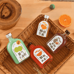 Chai thủy tinh dẹp vai tròn 100ml - 300ml
